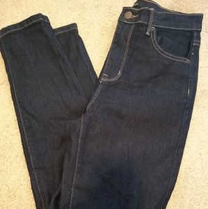 Forever 21 dark blue skinny jeans size 27 stretch